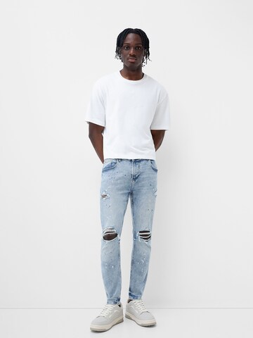 Bershka Regular Jeans in Blau