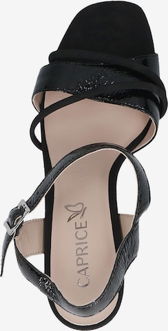 CAPRICE Strap Sandals in Black