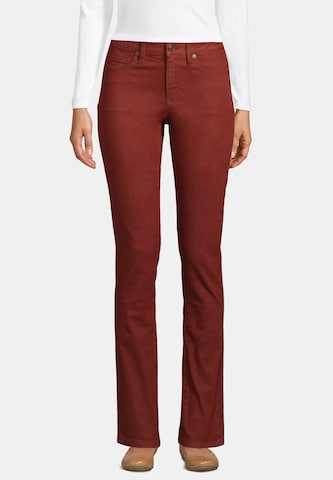 Lands‘ End Regular Jeans in Rood: voorkant