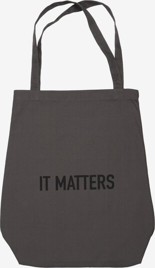 The Organic Company Stofftasche 'It Matters Bag' (GOTS) in dunkelgrau, Produktansicht