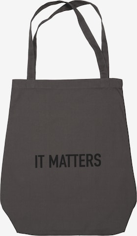 The Organic Company Stofftasche 'It Matters Bag' (GOTS) in Grau: predná strana