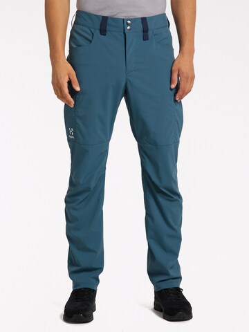 Haglöfs Regular Outdoor Pants in Blue: front