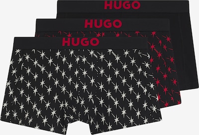 HUGO Bokserishortsit koossa M värissä tulenpunainen / musta / valkoinen, Tuotenäkymä