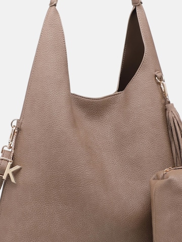 Borsa a mano 'Borsa a mano donna Kassandra Éclaire poliestere chiusura zip' di Kassandra in grigio