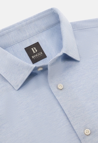 Coupe regular Chemise 'B Jersey' Boggi Milano en bleu