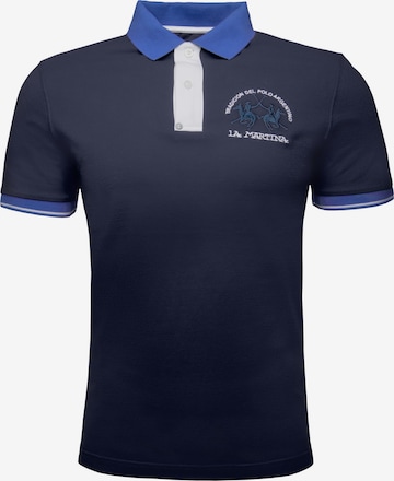 La Martina Poloshirt 'MAP005' in Blau: Vorderseite