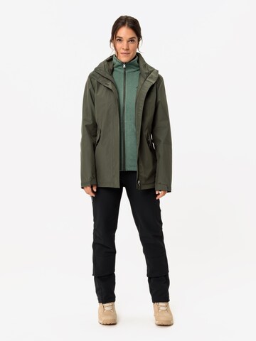 VAUDE Functionele jas 'Rosemoor 3in1 J II' in Groen