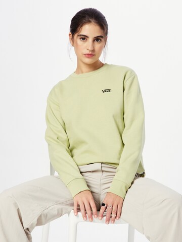 Sweat-shirt VANS en vert : devant