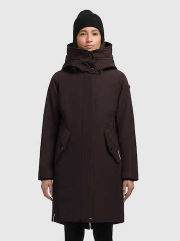 Manteau d’hiver 'Webb' khujo en violet : devant