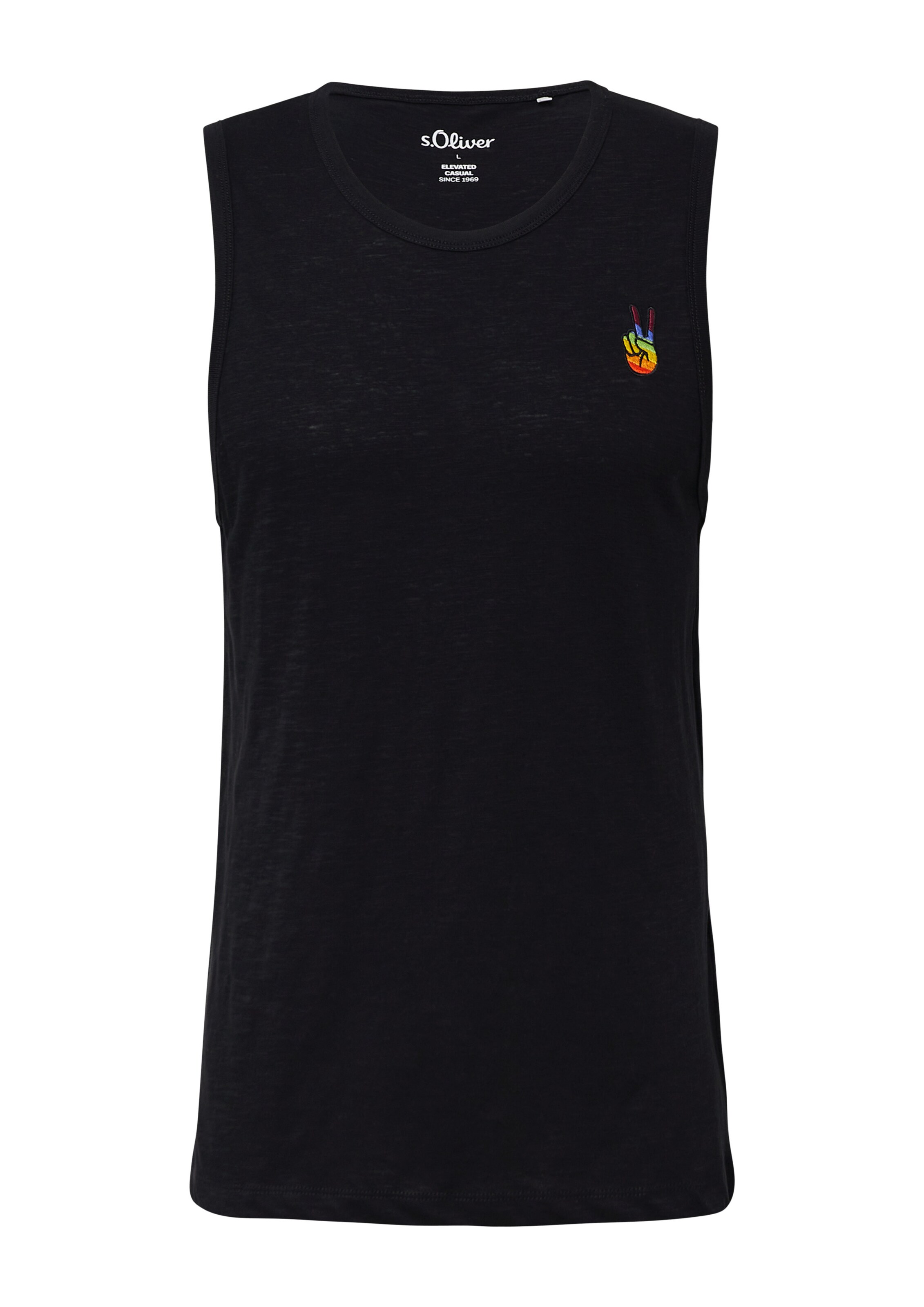 s.Oliver Shirt in Zwart: voorkant