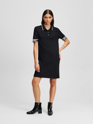 Abito camicia di Karl Lagerfeld in nero: frontale