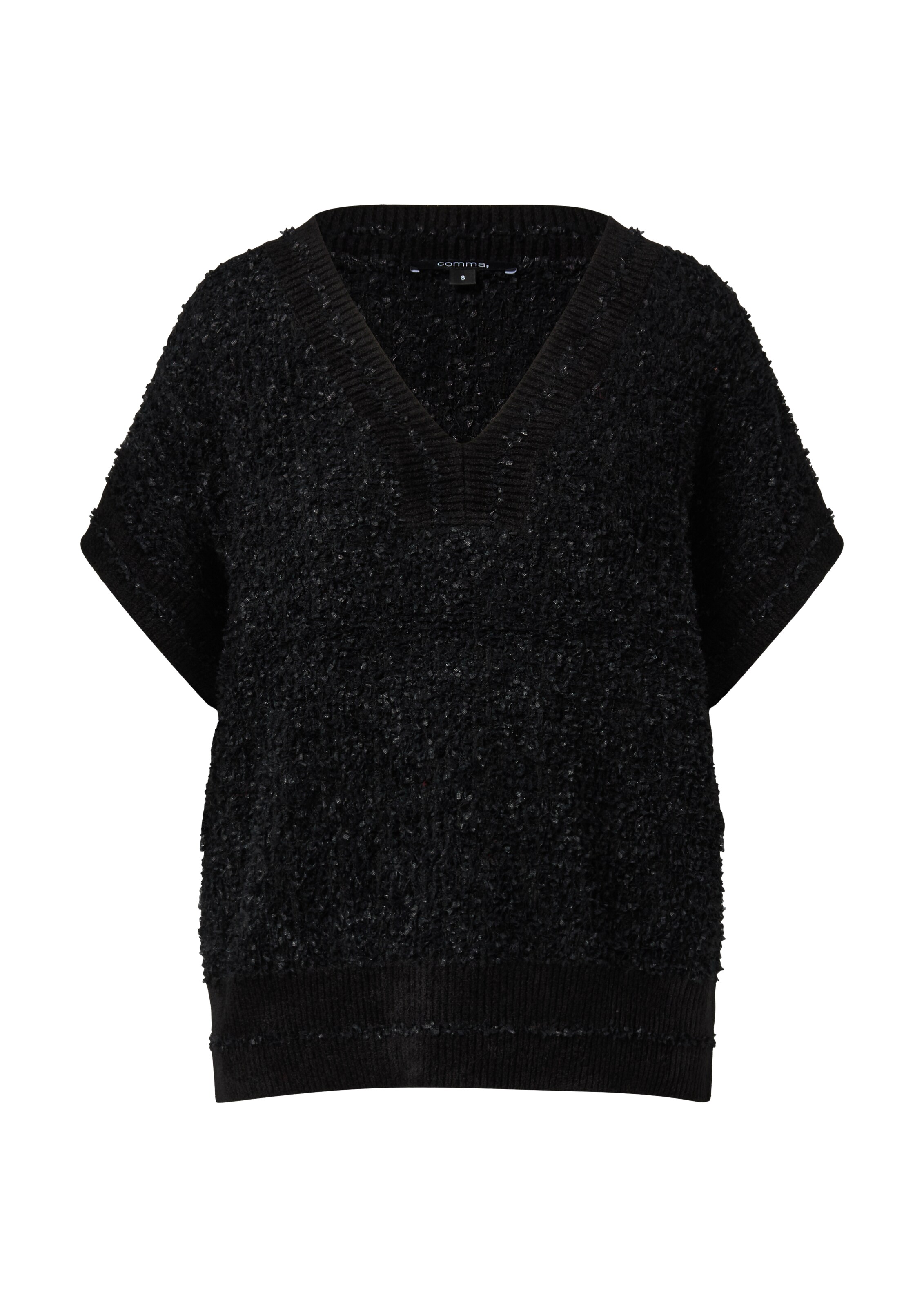 COMMA Pullover in Schwarz: Vorderseite