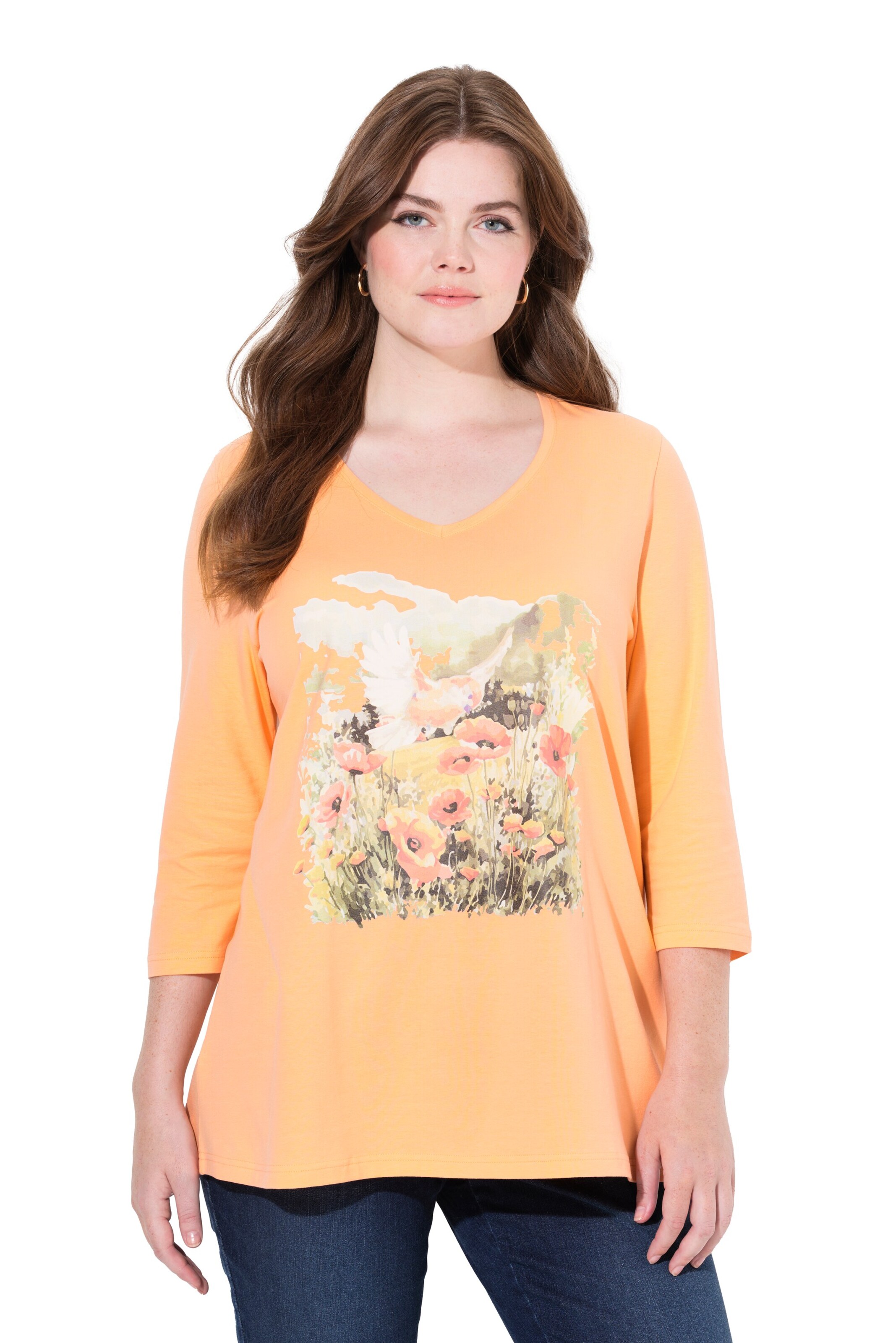 Ulla Popken Shirt in Orange: Vorderseite