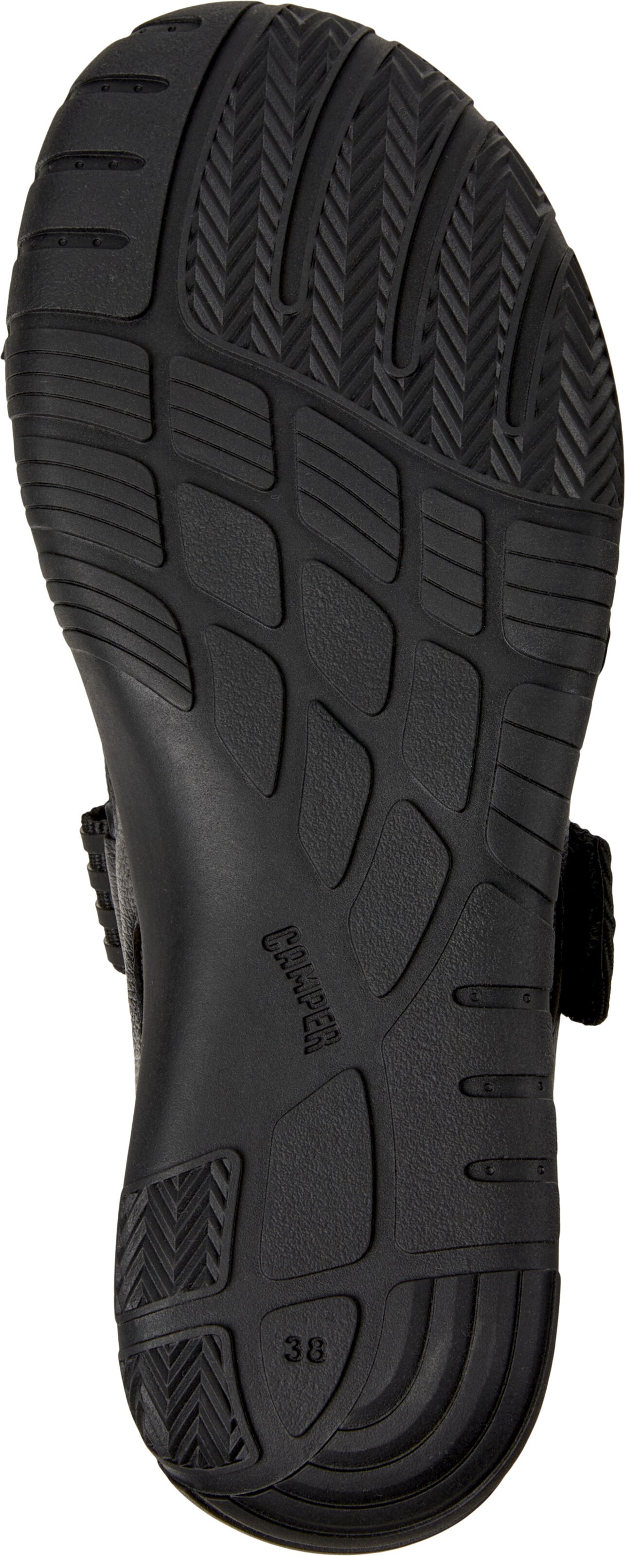 CAMPER Ballerina met riempjes 'Peu Path' in Zwart