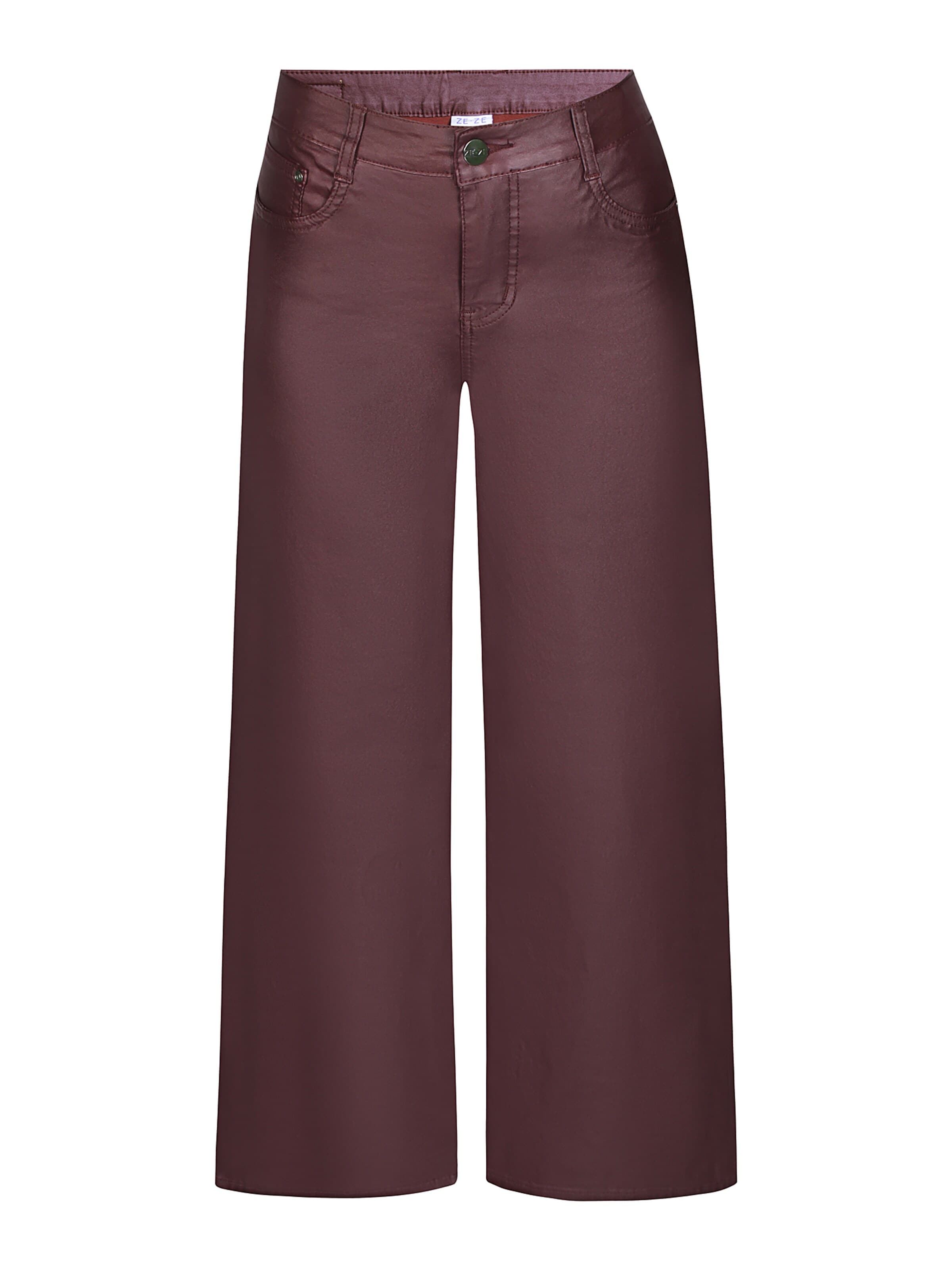 Wide Leg Pantalon 'Issey 207' ze-ze en rouge : devant
