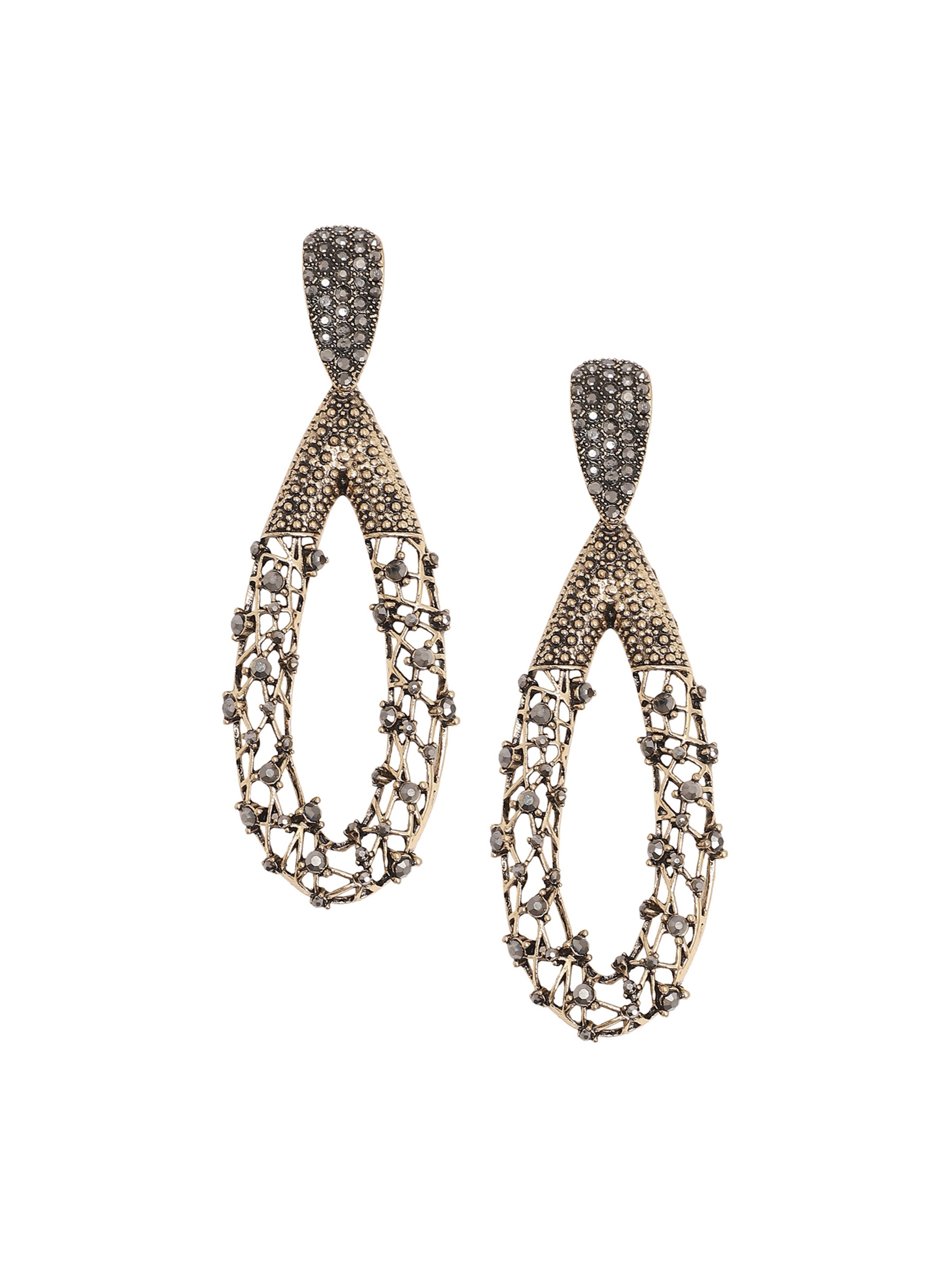 SOHI Náušnice – stříbrná: přední strana