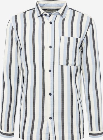 TOM TAILOR DENIM Regular fit Button Up Shirt in White: front