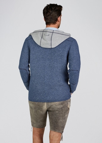 SPIETH & WENSKY Gebreid vest 'Echo' in Blauw