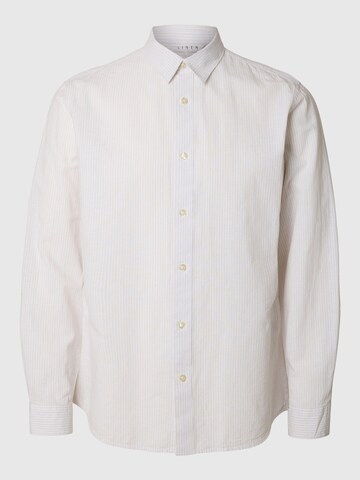 Chemise SELECTED HOMME en beige : devant