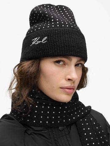 Karl Lagerfeld - Gorra en negro: frente
