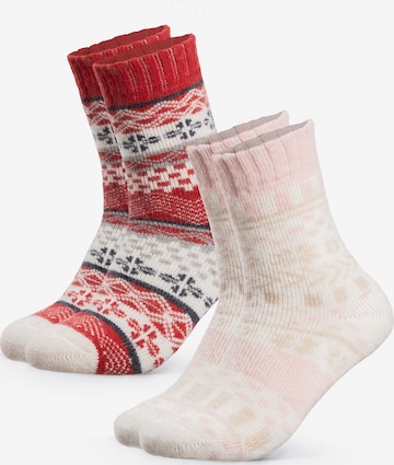 Occulto Sokken 'Winter Lumi' in Roze: voorkant