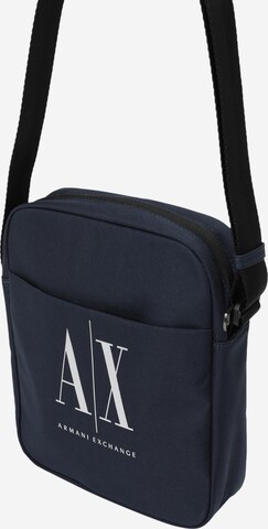 ARMANI EXCHANGE Skuldertaske i blå: forside