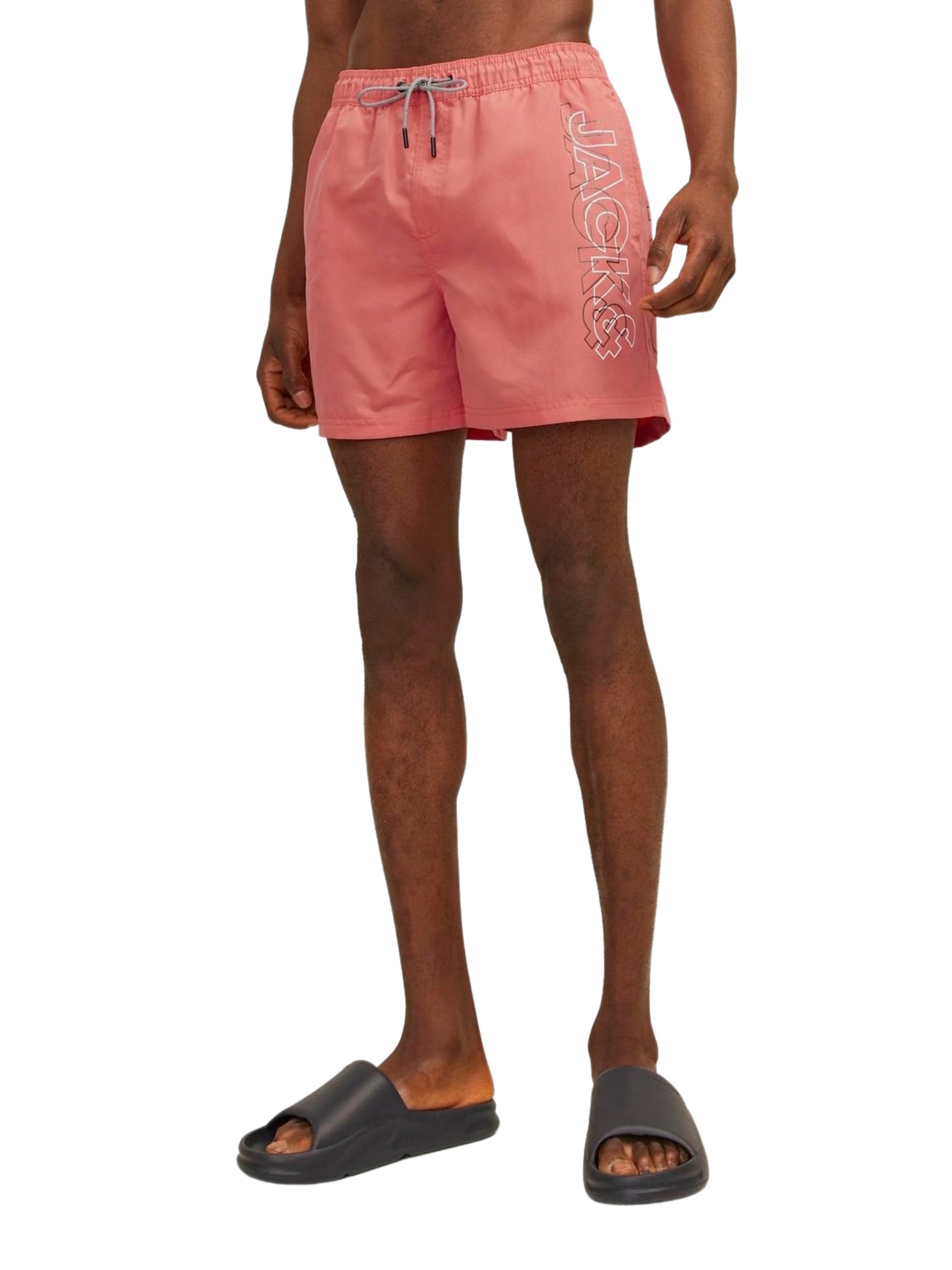 Shorts de bain 'JPSTFiji' JACK & JONES en orange : devant