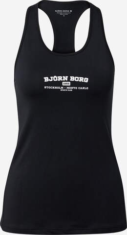 BJÖRN BORG - Top desportivo em preto: frente