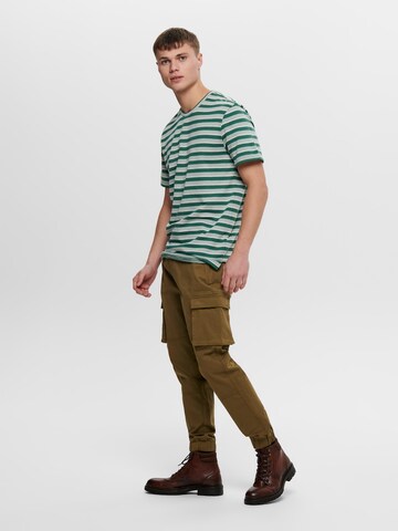 Only & Sons Tapered Cargo Pants 'Cam Stage' in Brown