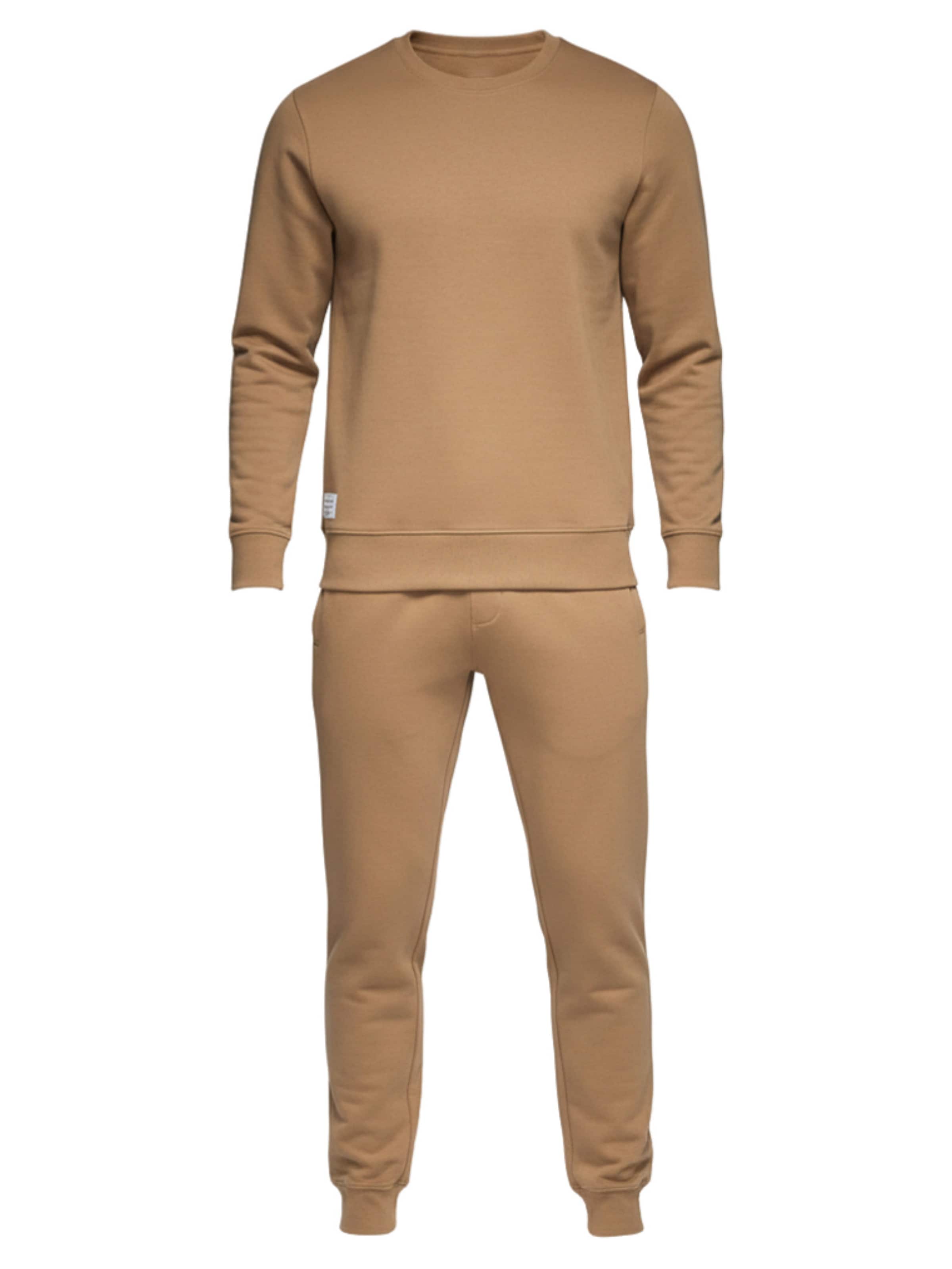 Ombre Leisure suit 'Z122' in Brown: front