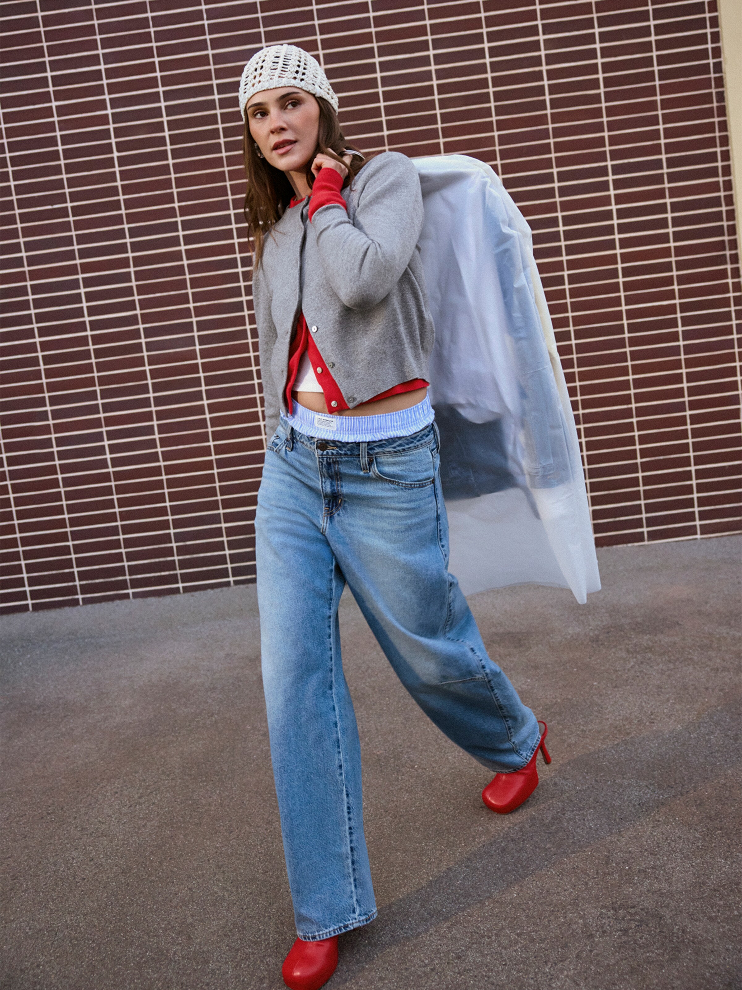 Baggy Jean 'BAGGY DAD BARREL' LEVI'S ® en Bleu Clair | ABOUT YOU