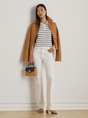 Coupe slim Jean Lauren Ralph Lauren en blanc