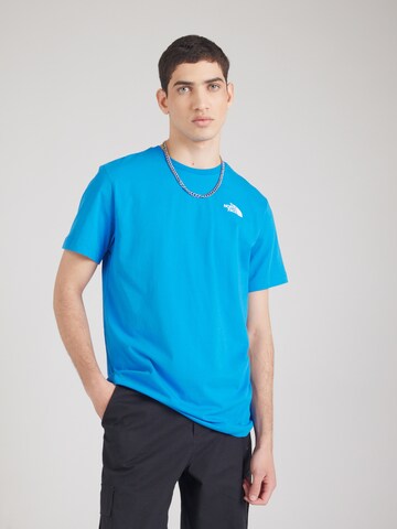 T-Shirt THE NORTH FACE en bleu : devant
