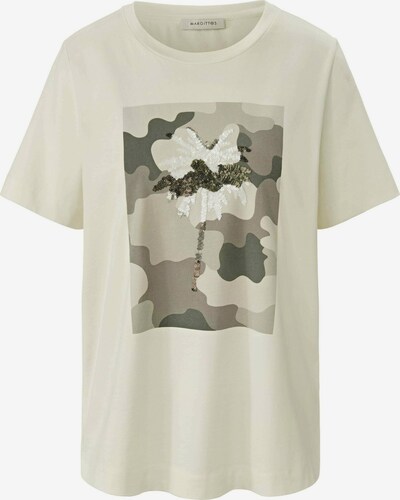 MARGITTES Rundhals-Shirt in beige / grau, Produktansicht