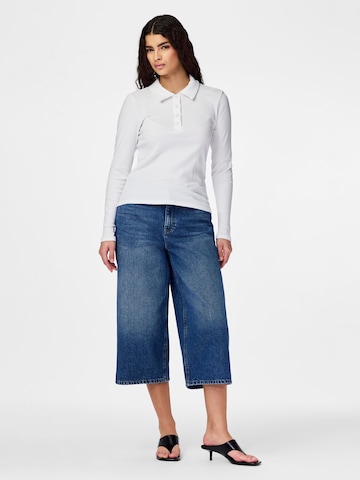 PIECES Wide leg Jeans 'PCKate' in Blauw