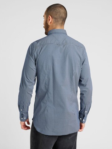TOMMY HILFIGER Slim Fit Hemd 'FLEX' in Blau
