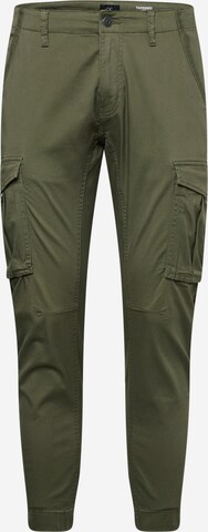 Tapered Pantaloni cargo di QS in verde: frontale