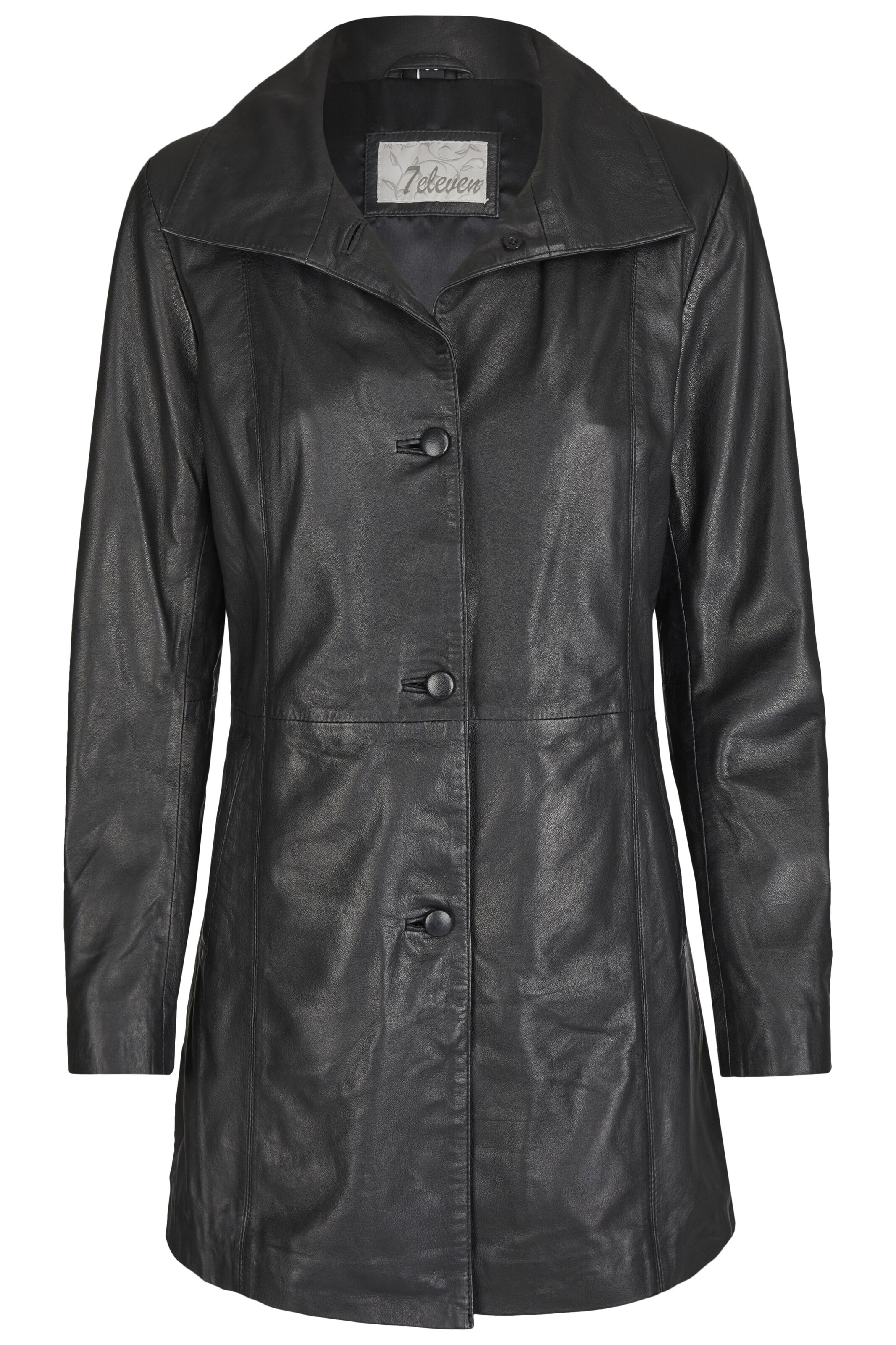 7ELEVEN Tussenjas 'SESophia' in Zwart: voorkant