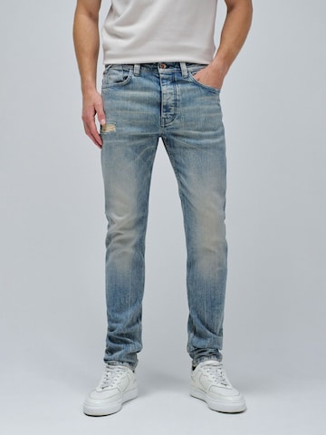 Coupe slim Jean Salsa Jeans en bleu : devant