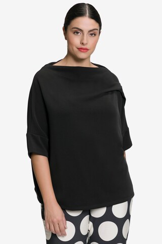 Ulla Popken Sweatshirt in Schwarz: predná strana