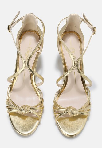 BUFFALO Sandalen met riem 'SERENA BOW' in Goud