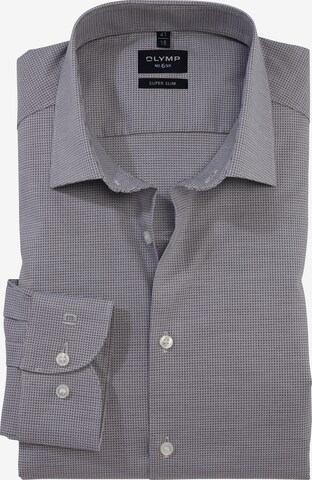 OLYMP Business Shirt in Grey: front