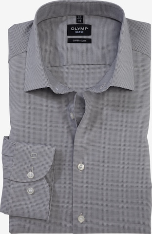 OLYMP Slim fit Business Shirt in Grey: front