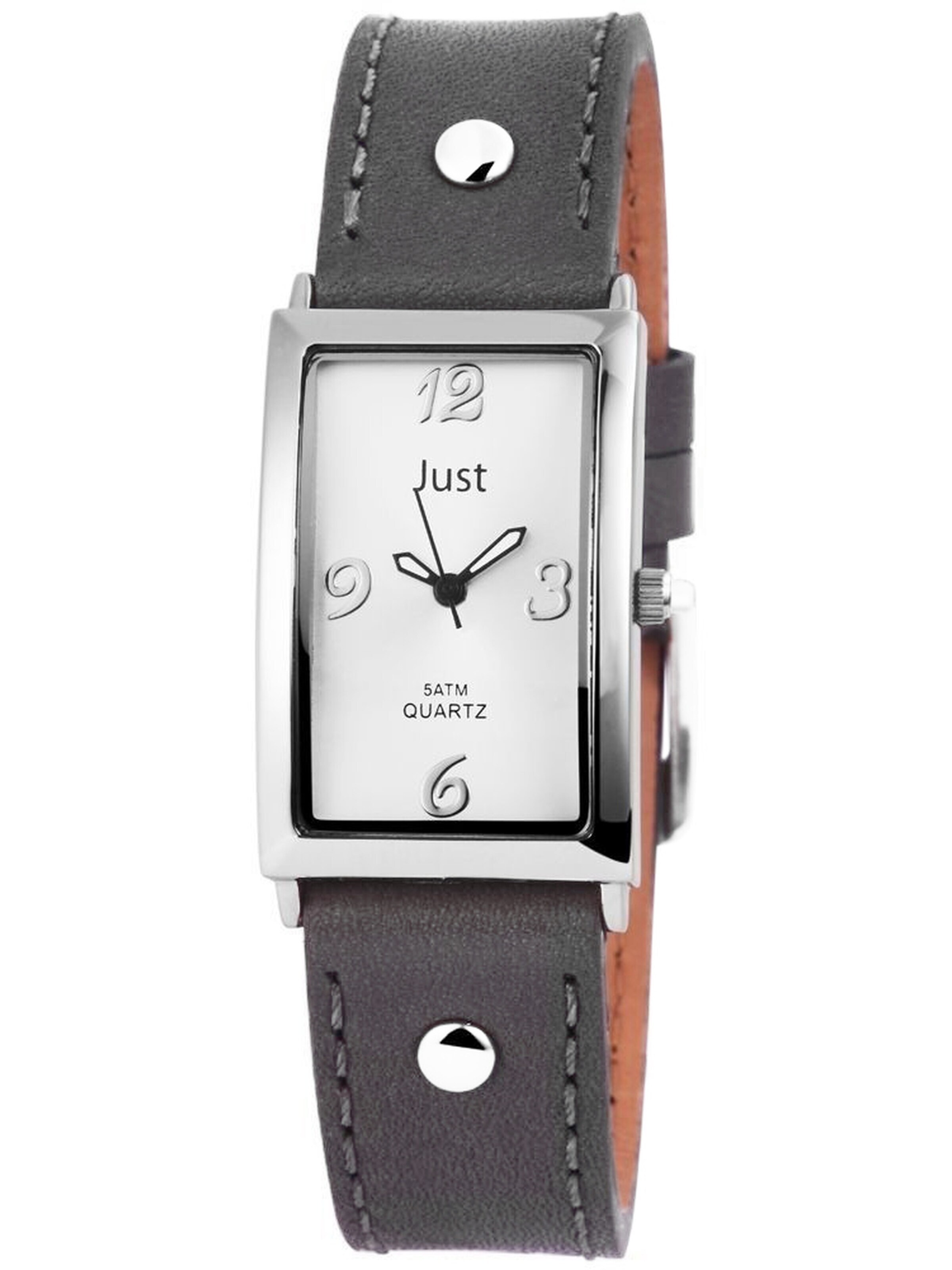JUST Analog Watch 'silberfarbig, 5 ATM' in Grey