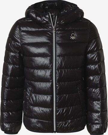 UNITED COLORS OF BENETTON Between-season jacket 'Impianto' in Black: front