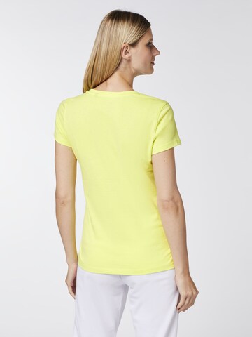 Oklahoma Jeans Shirt ' mit gemustertem Motiv ' in Yellow