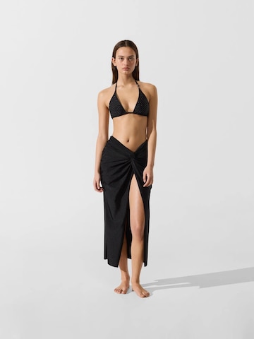 Serviette de plage Karl Lagerfeld en noir : devant