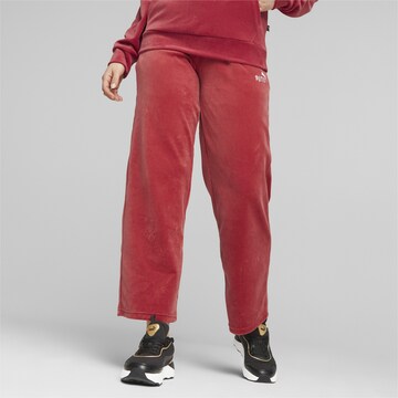 PUMA Loose fit Pants 'ESS+' in Red: front