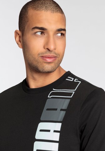 PUMA Funkční tričko 'ESS+ LOGO' – černá