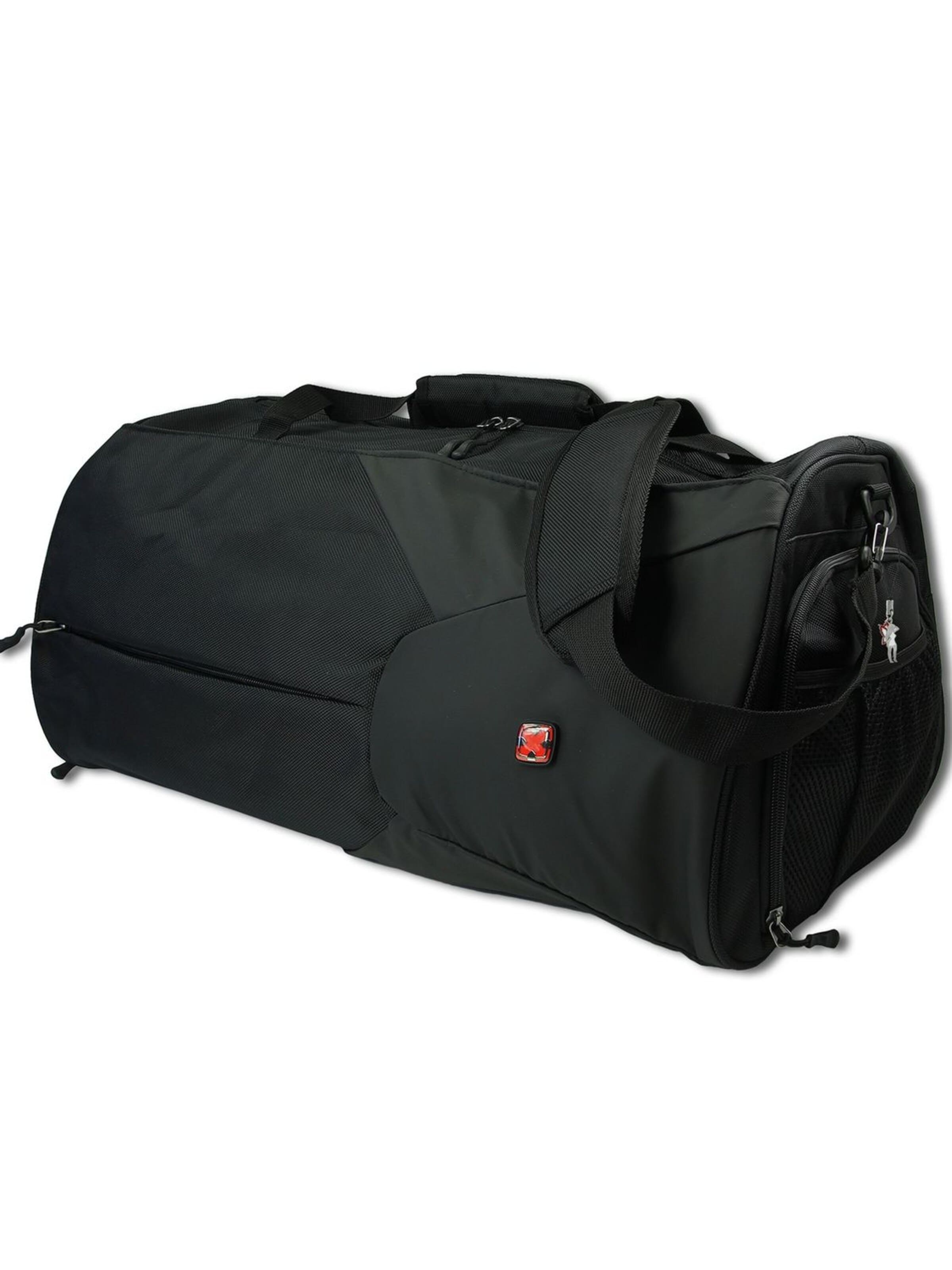 Travel N Meet - Bolsa para gimnasio en negro